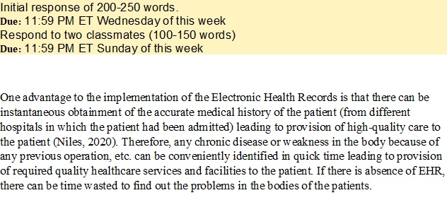 WK 5.2 - Electronic Health Records